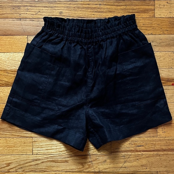 Rails Black Linen Shorts with Pockets XS - Picture 7 of 8